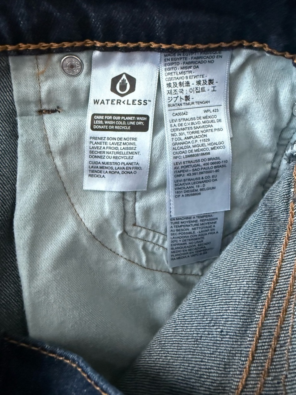 Levi’s 510 Skinny Jeans Men’s 36x30 Dark Wash Slim Fit Denim - Picture 4 of 5